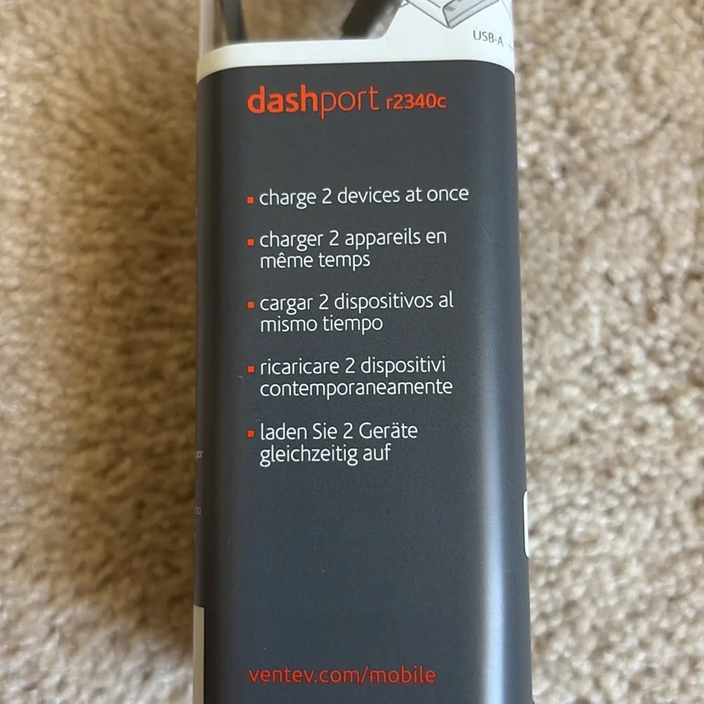 Ventev Dashport 2 USB-A Plus Lightning Cable